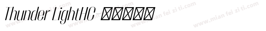 Thunder LightHC字体转换